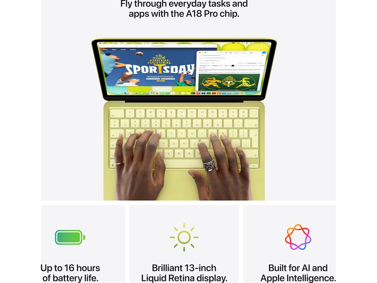 MacBook Neo 13" A18 Pro (2026) 512GB (citrus) Datorer - Bärbara / laptop