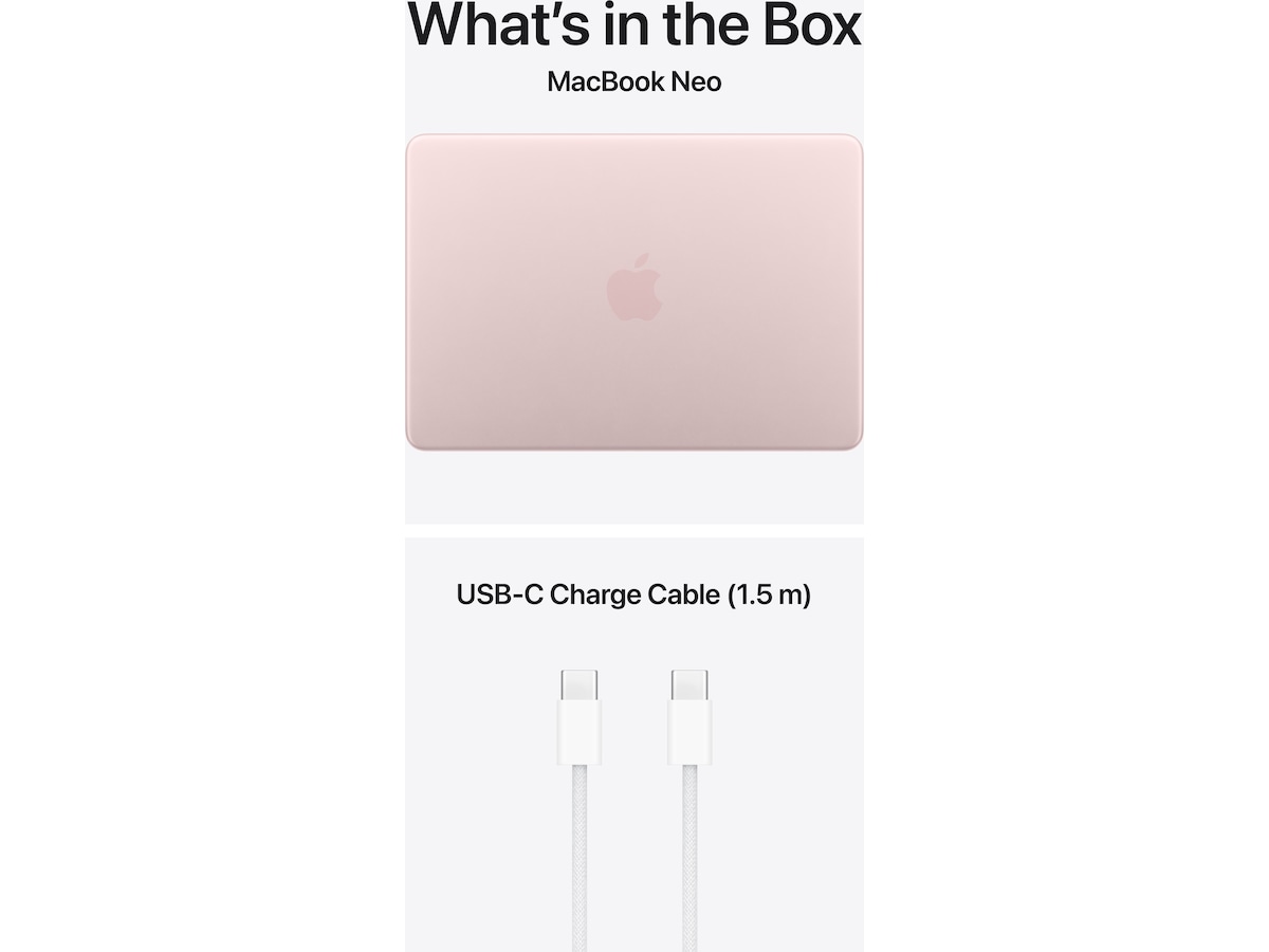MacBook Neo 13" A18 Pro (2026) 512GB (svag rosa) Datorer - Bärbara / laptop