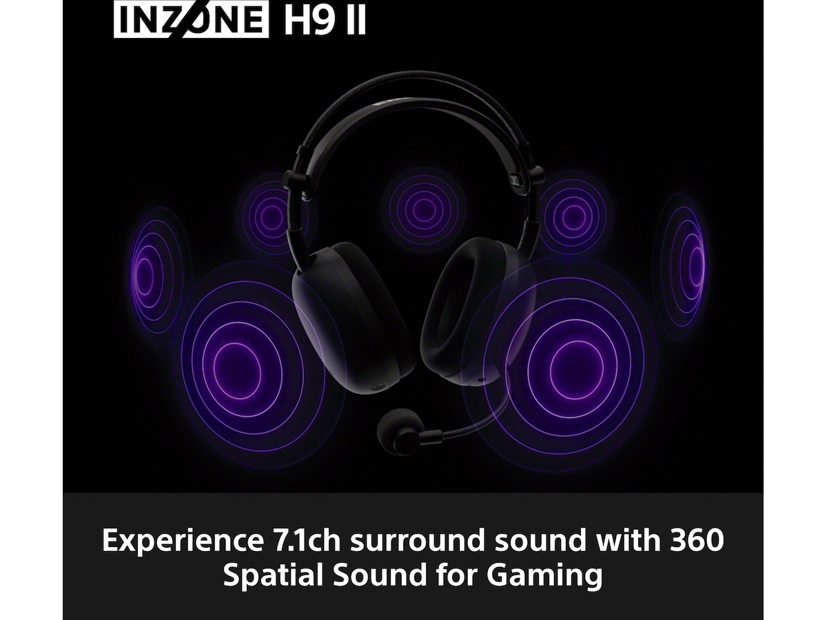 Sony INZONE H9 II Trådlöst Brusreducerande Headset (svart) -B-Grade Demo headset
