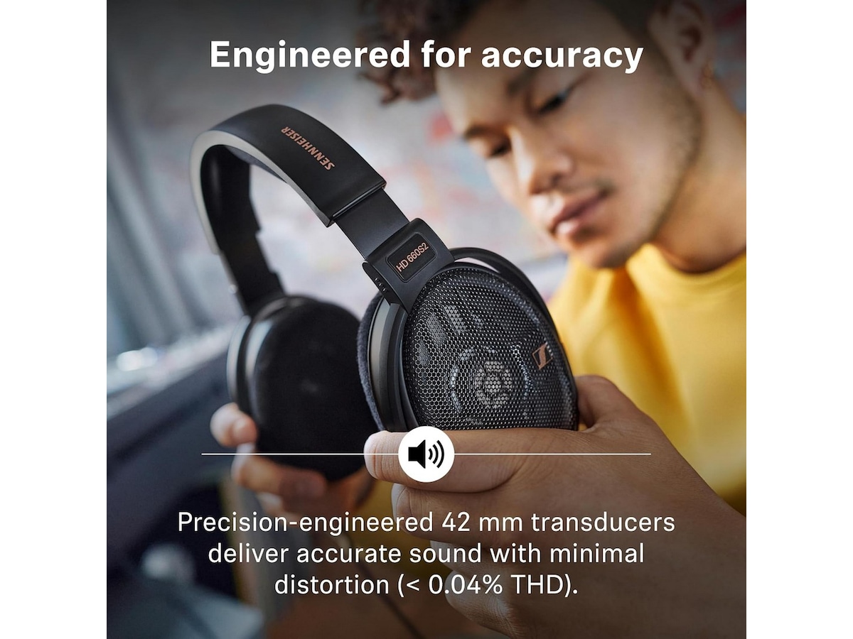 Sennheiser HD660S 2 öppna hörlurar, over-ear (svart) -B-Grade Demo headset