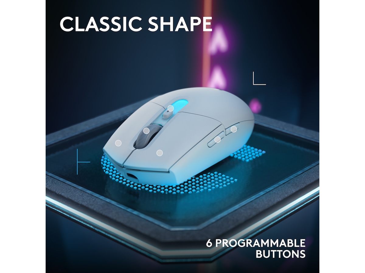 Logitech G305 X SUPERLIGHT Trådlös Spelmus (vit) Gamingmus