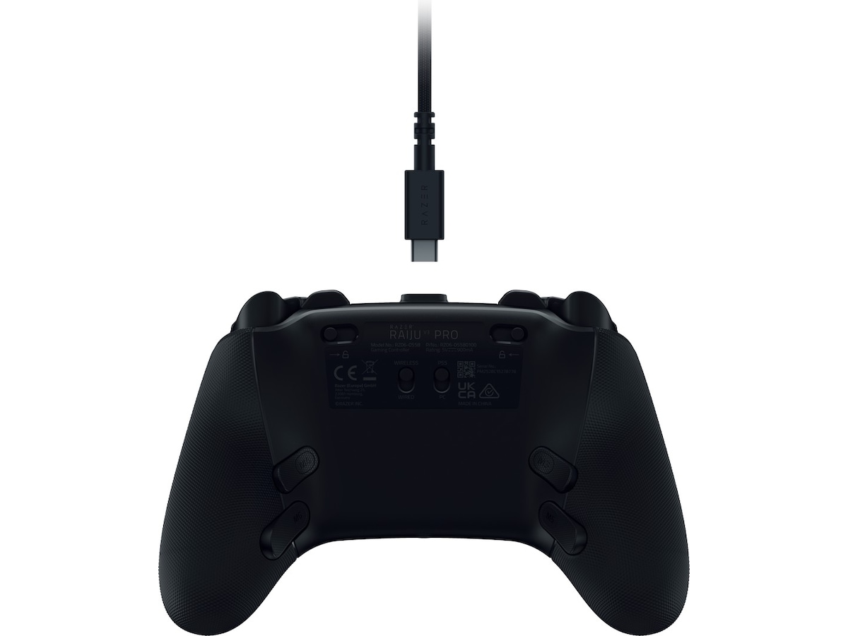 Razer Raiju V3 Pro trådlös handkontroll för PS5 och PC (svart) -B-Grade Demo gaming