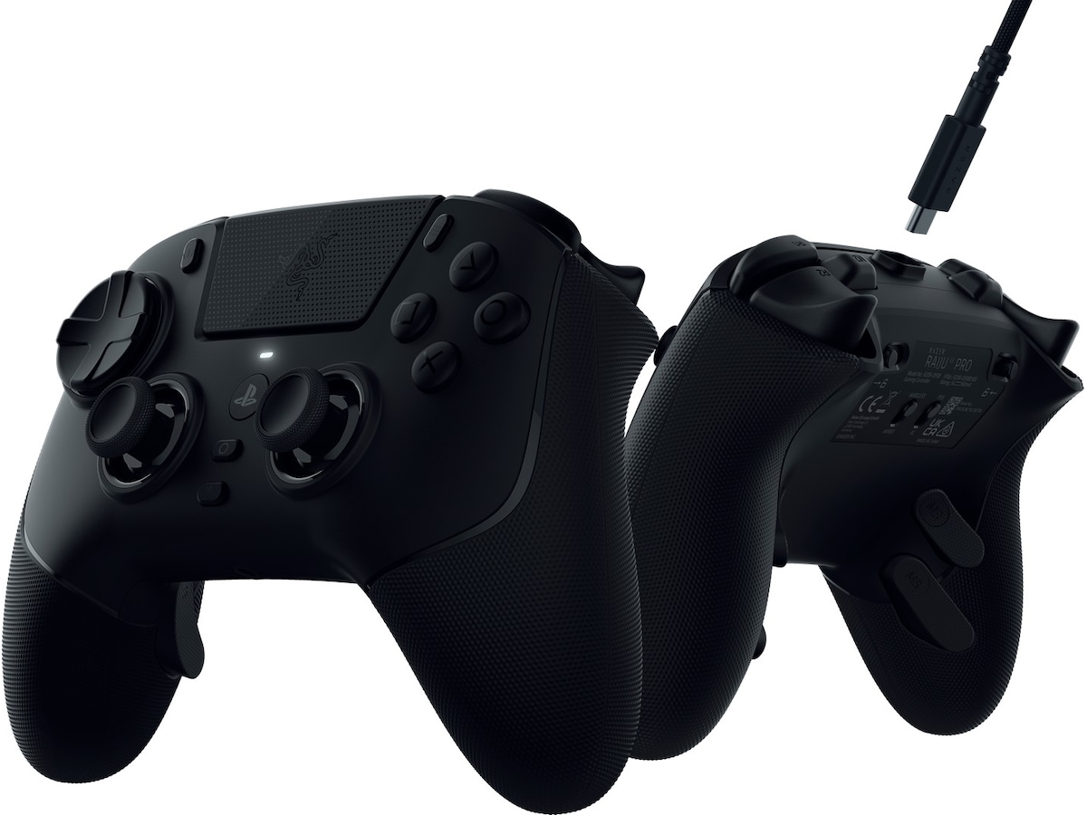 Razer Raiju V3 Pro trådlös handkontroll för PS5 och PC (svart) -B-Grade Demo gaming