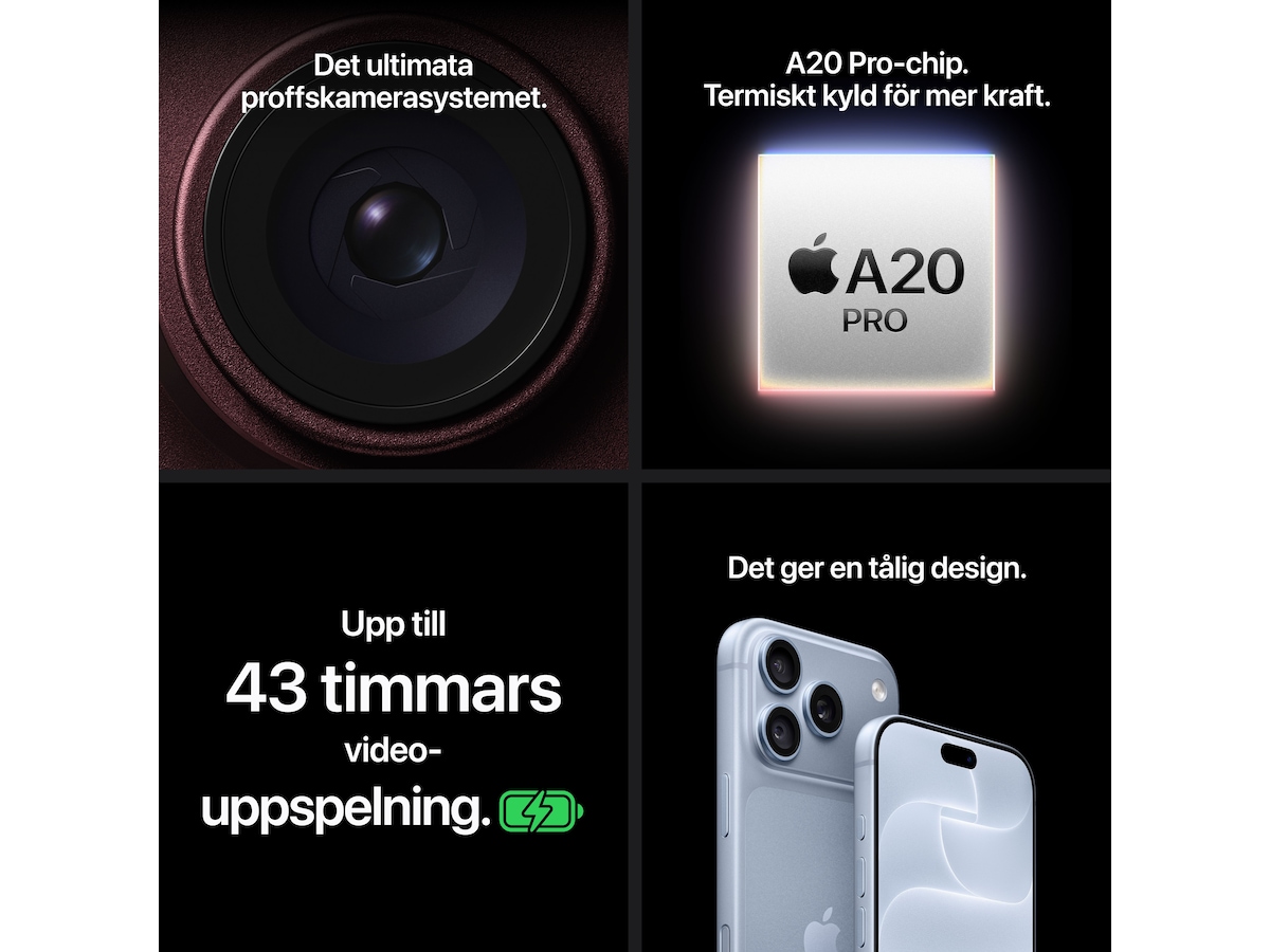 iPhone 18 Pro Max 256GB (silver) Mobiltelefoner