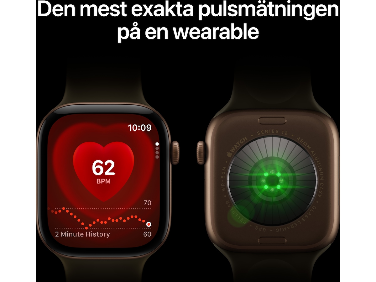 Apple Watch Series 12 GPS + LTE 46mm Titan (radiant gold) Smartwatches