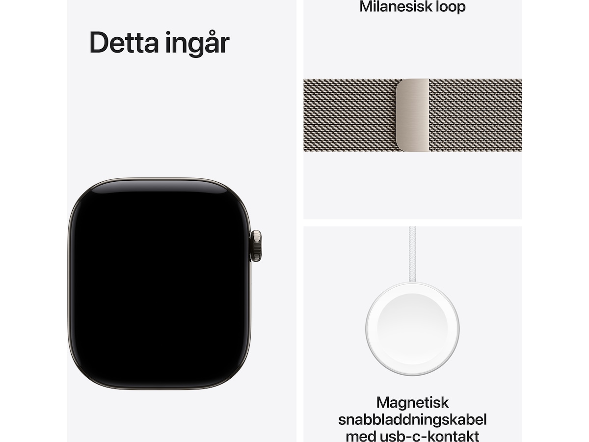 Apple Watch Series 12 GPS + LTE 46mm Titan (natural) Smartwatches