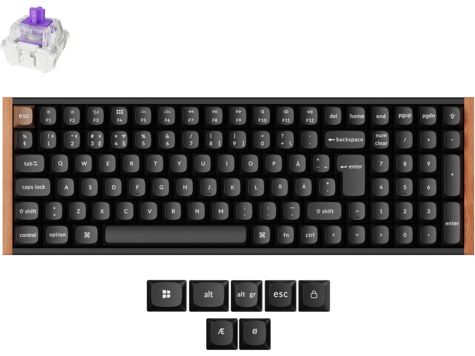 Keychron K4 HE Trådløst Gamingtastatur (sort) Gamingtangentbord