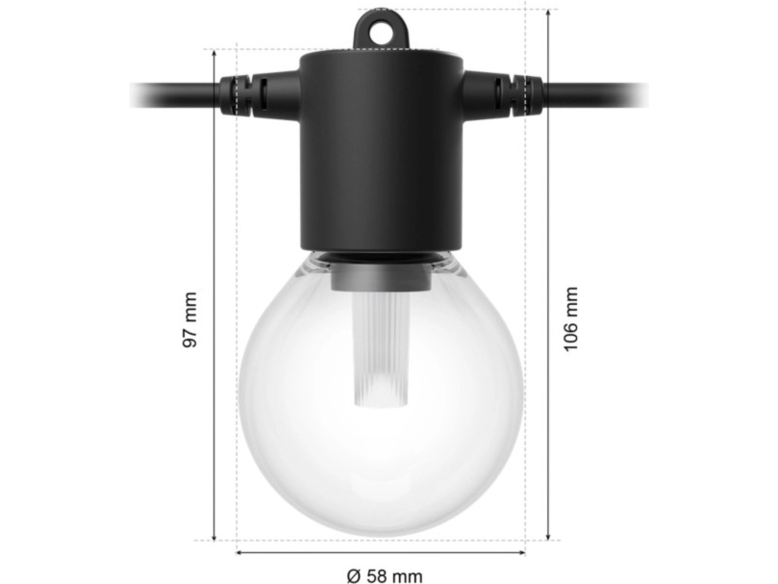 Philips Hue Festavia Globe ljusslinga 7m Ljusslingor