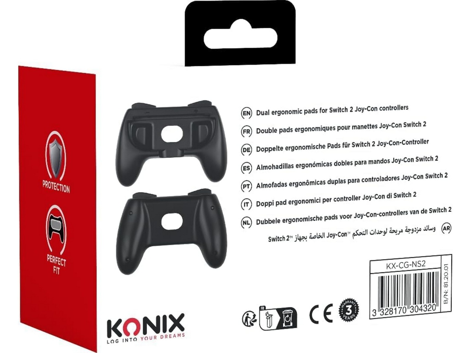 Konix NSW2 JoyCon Grips Handhållna spelkonsoler