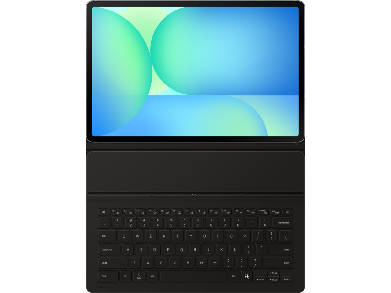 Samsung Galaxy Tab S10 FE+ Book Cover Keyboard Slim (svart) Tangentbord och pennor