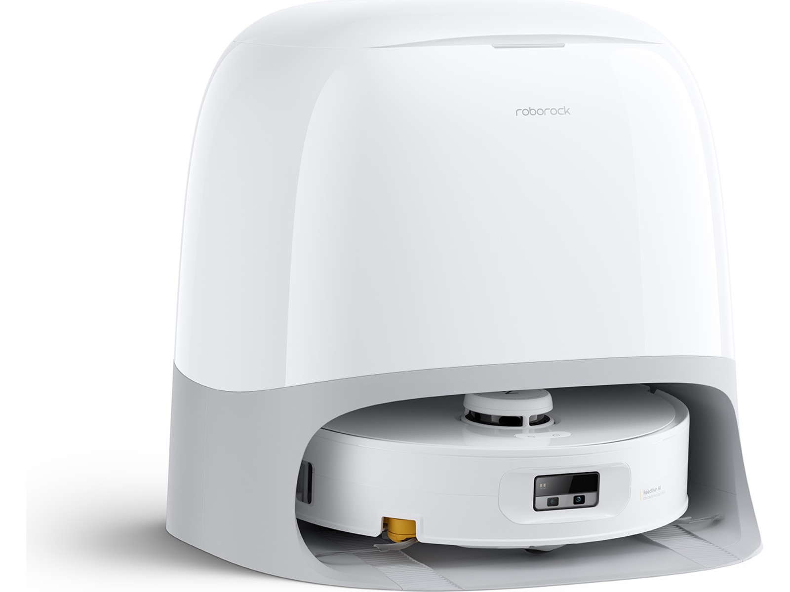 Roborock Qrevo Curv 2 Flow robotdammsugare (vit) Robotdammsugare