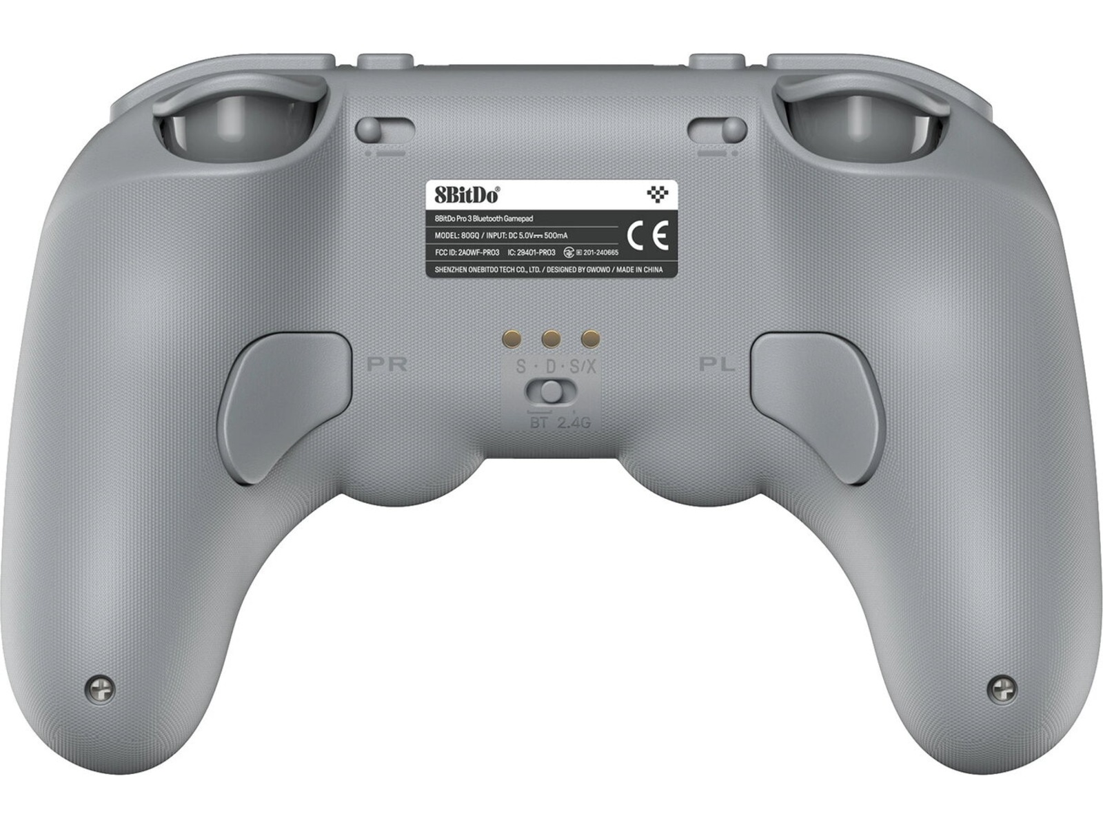 8bitdo PRO 3 BT handkontroll (grå) Tillbehör till spelkonsoler