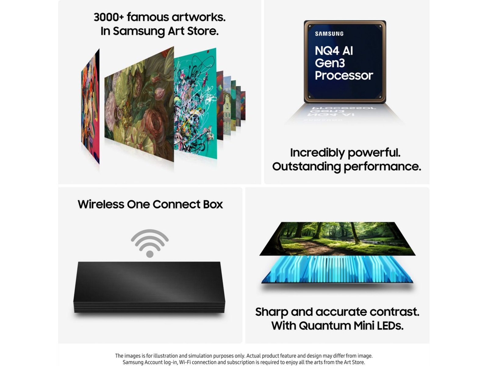 Samsung The Frame Pro 85" LS03FW + ram Beige Wood 60 - 69 tums TV