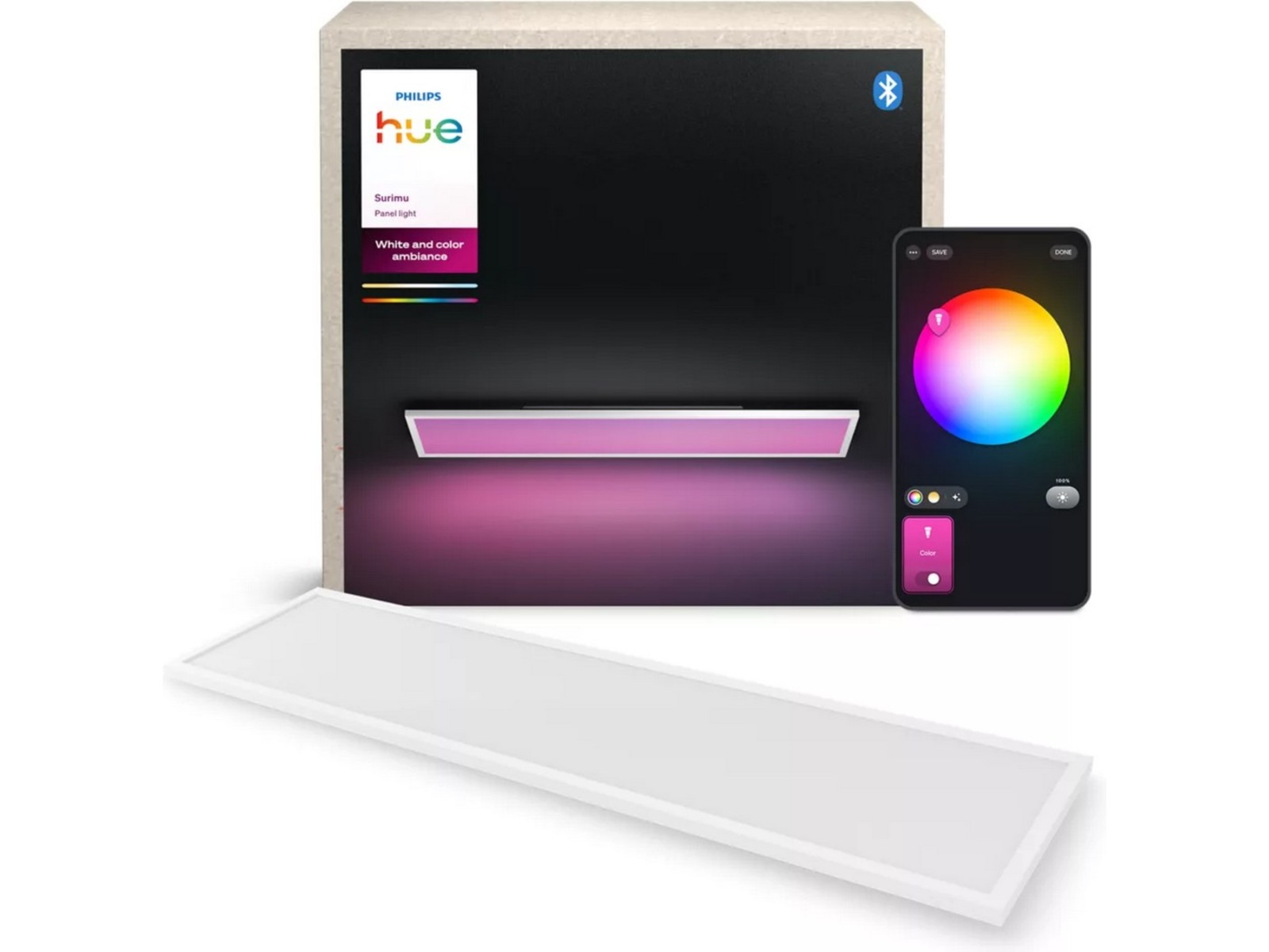 Philips Hue Surimu Rektangel Panel Loftlys Taklampa
