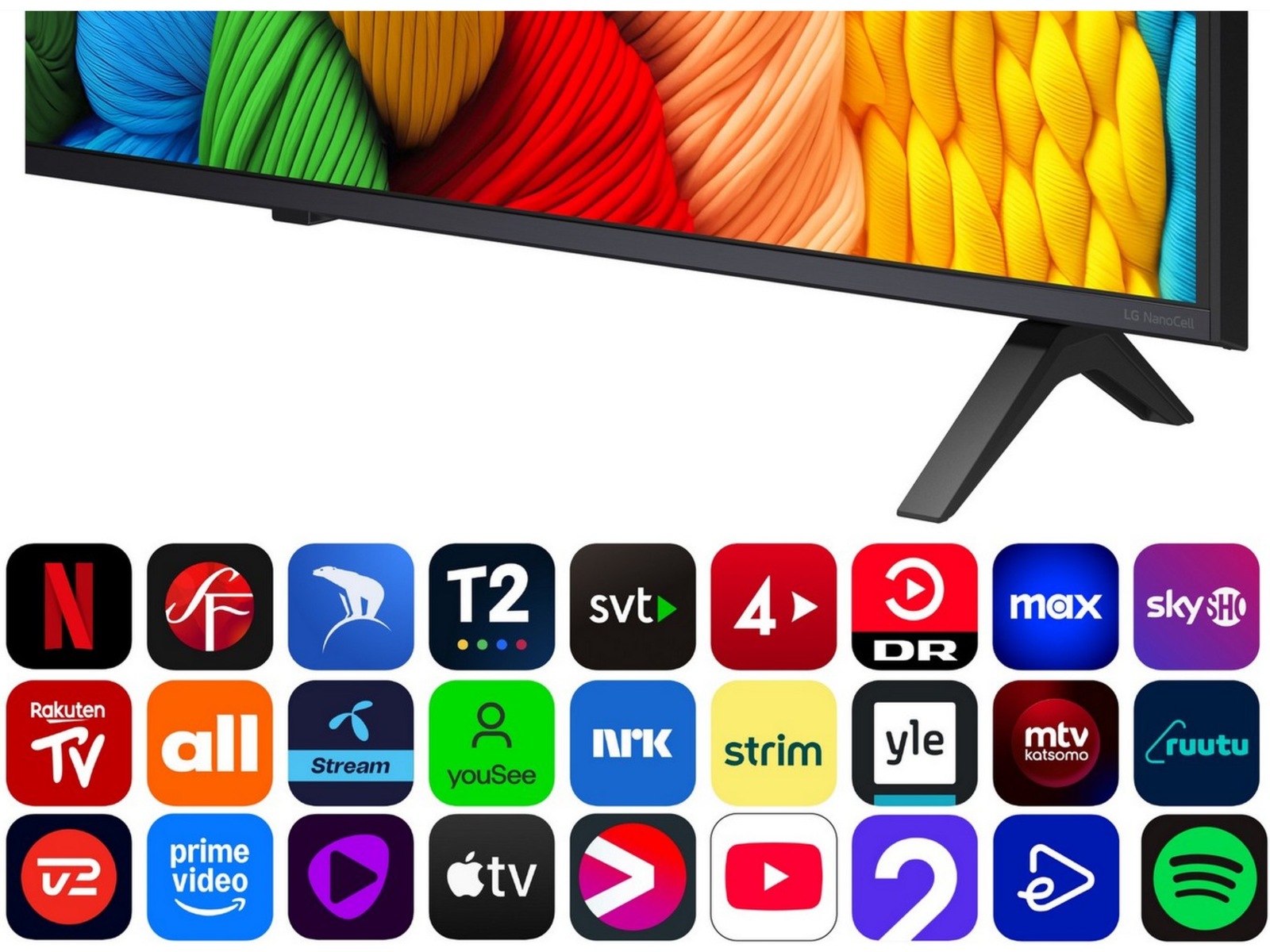 LG 43" NANO80 AI 4K NanoCell Smart TV (2025) + Soundbar  20 - 49 tums TV