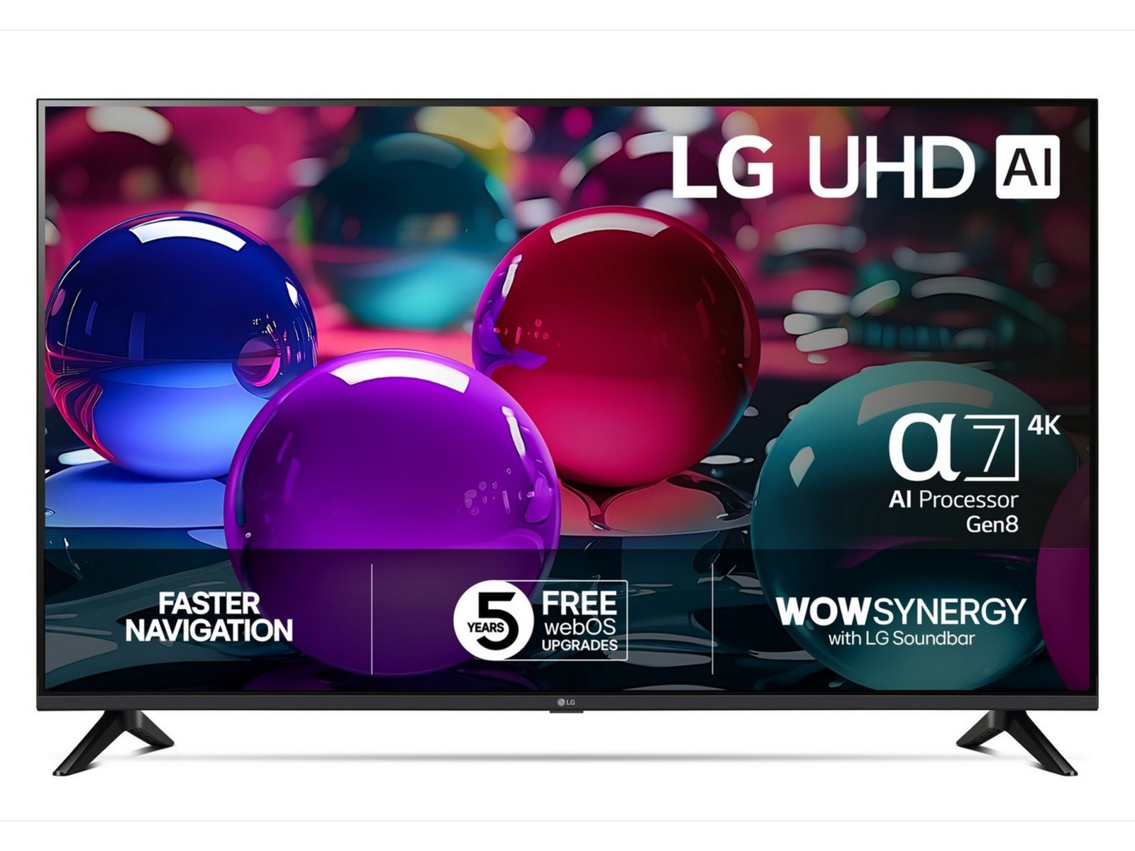 LG 65" UA73 AI 4K UHD Smart TV (2025) + soundbar 60 - 69 tums TV