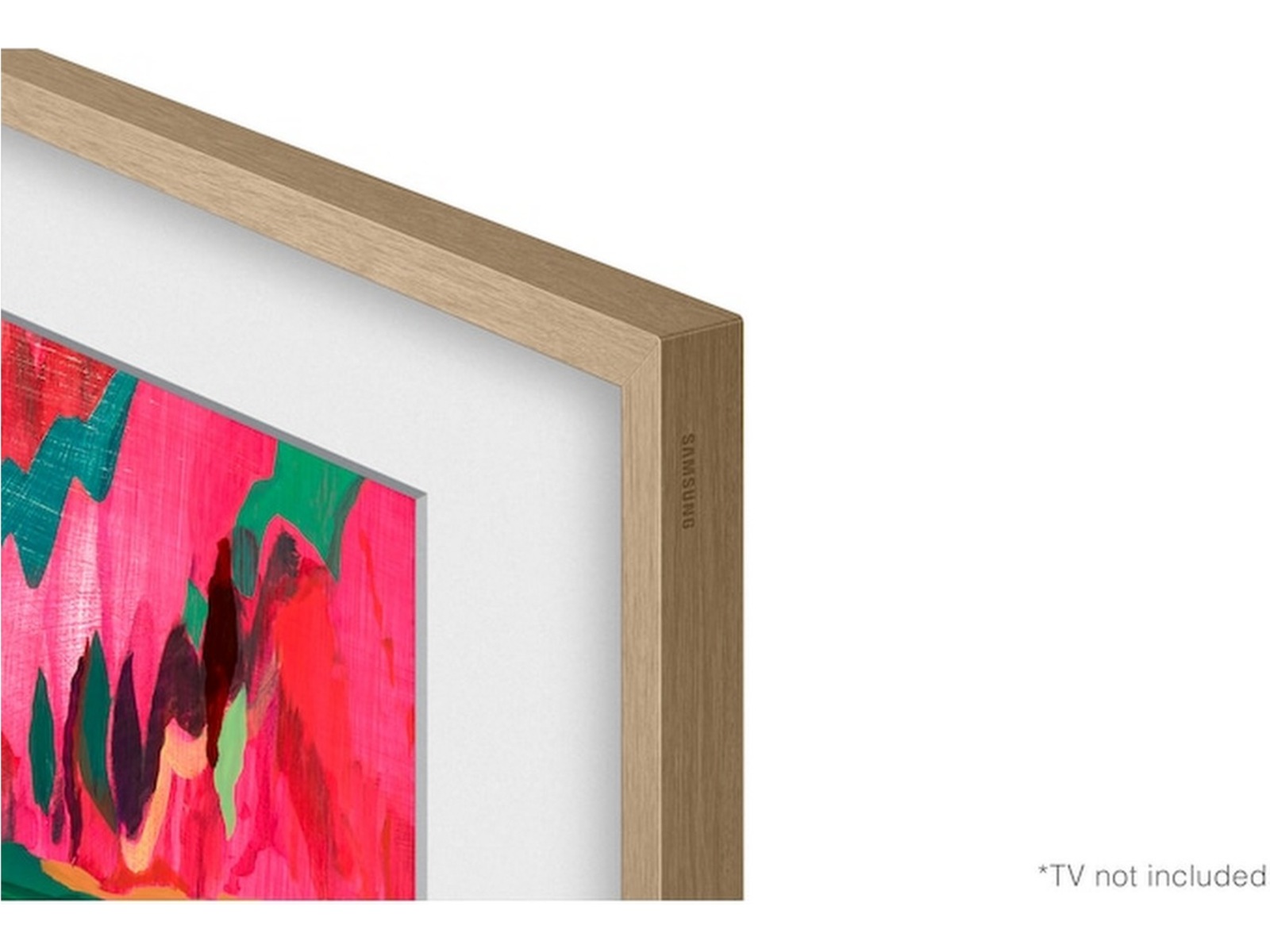 Samsung The Frame Pro 85" LS03FW + ram Beige Wood 60 - 69 tums TV