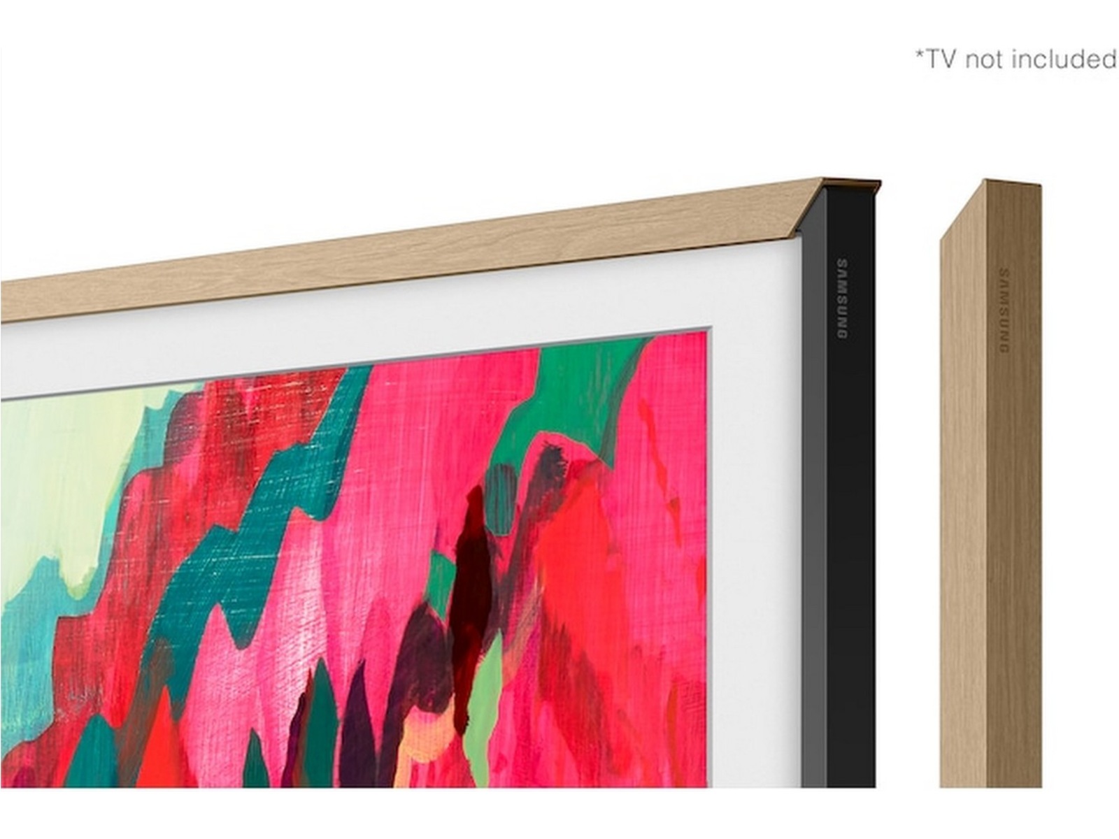 Samsung The Frame Pro 85" LS03FW + ram Beige Wood 60 - 69 tums TV