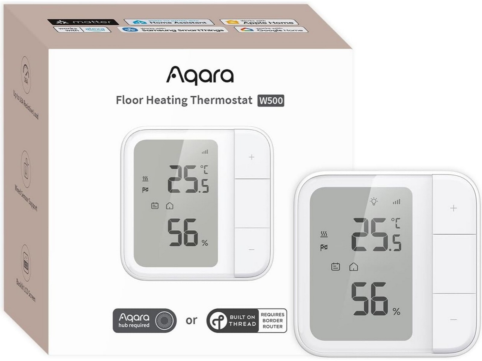 Aqara Gulvvarme Termostat W500 Tillbehör till värme