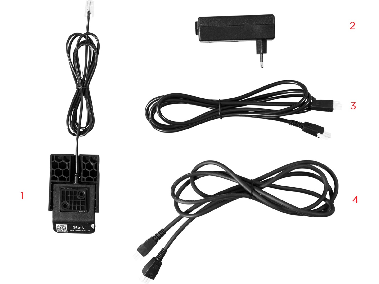 Kenson elektrisk underställ - vit Skrivbordsdelar och -tillbehör