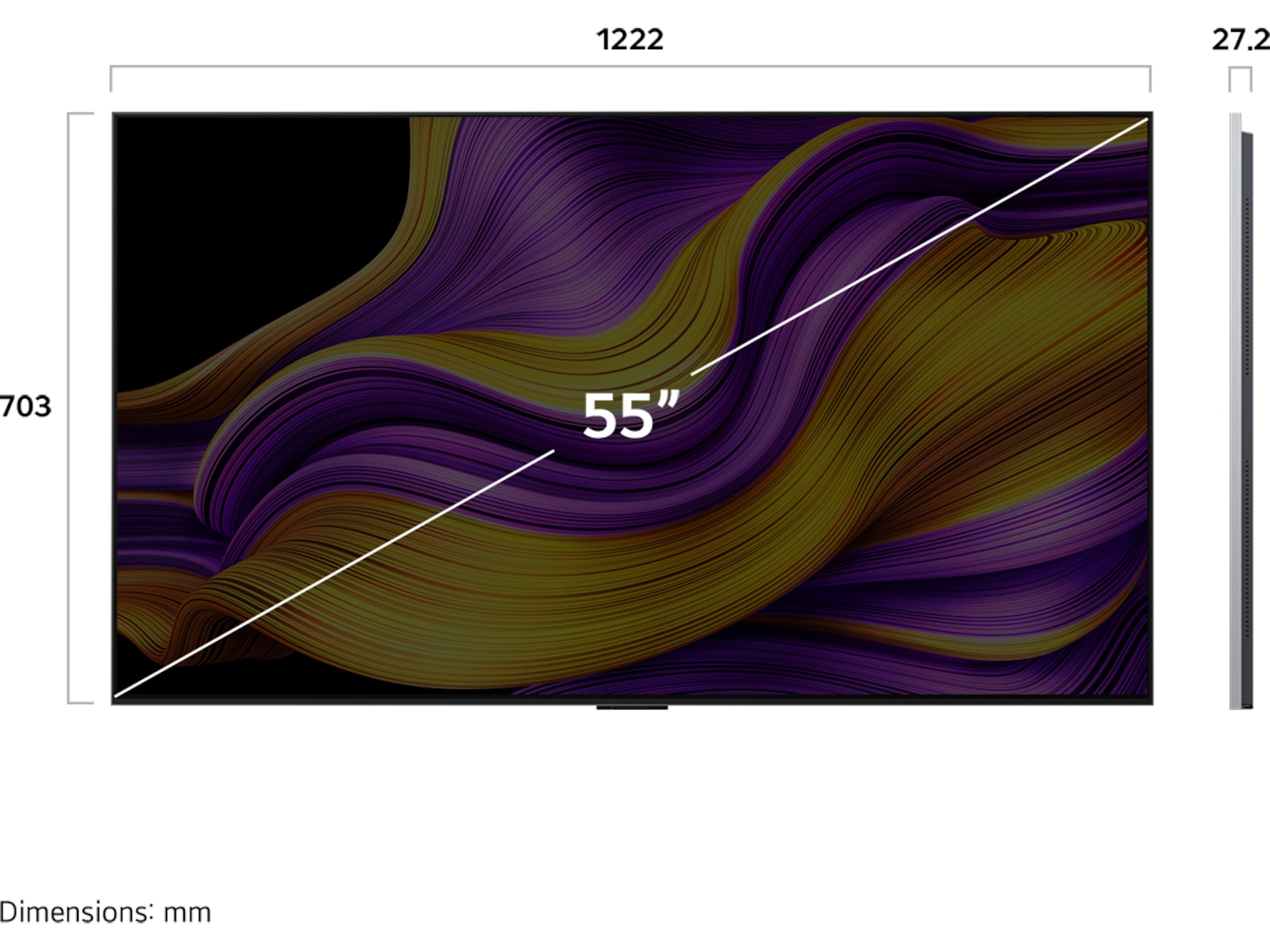 LG 55" G5 AI 4K OLED Smart TV (2025) 50 - 59 tums TV