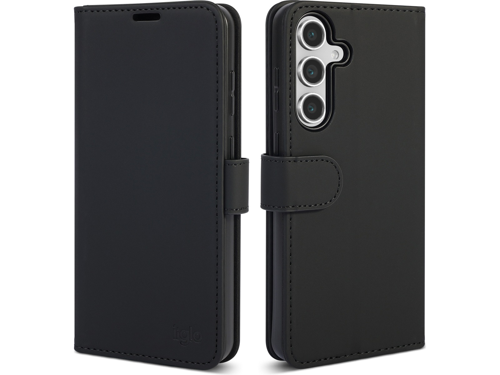 iiglo Galaxy S25 FE Plånboksfodral (svart) Mobilskal
