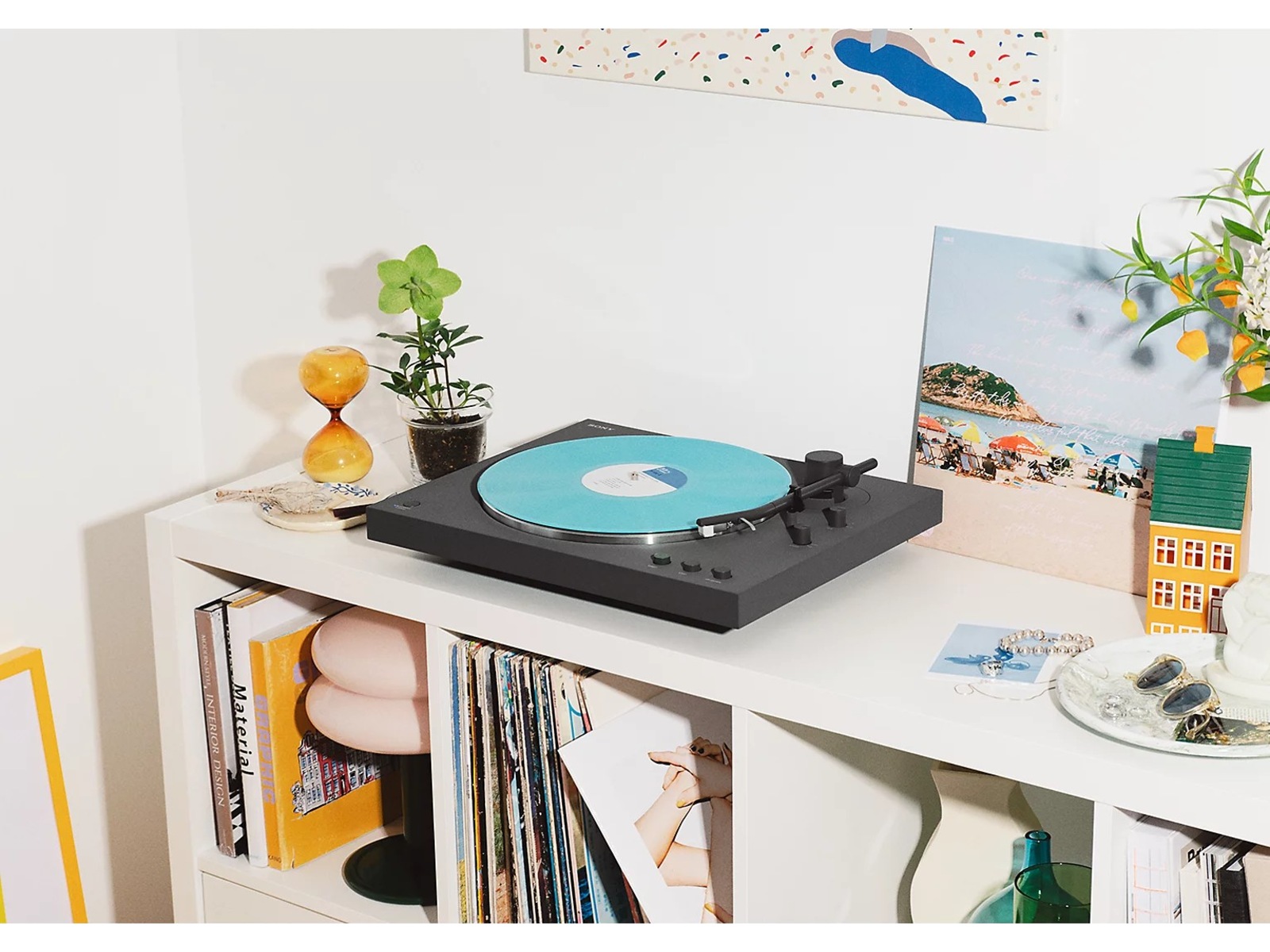 Sony PS-LX3BT skivspelare, trådlös Bluetooth, automatisk uppspelning Tillbehör till hörlurar