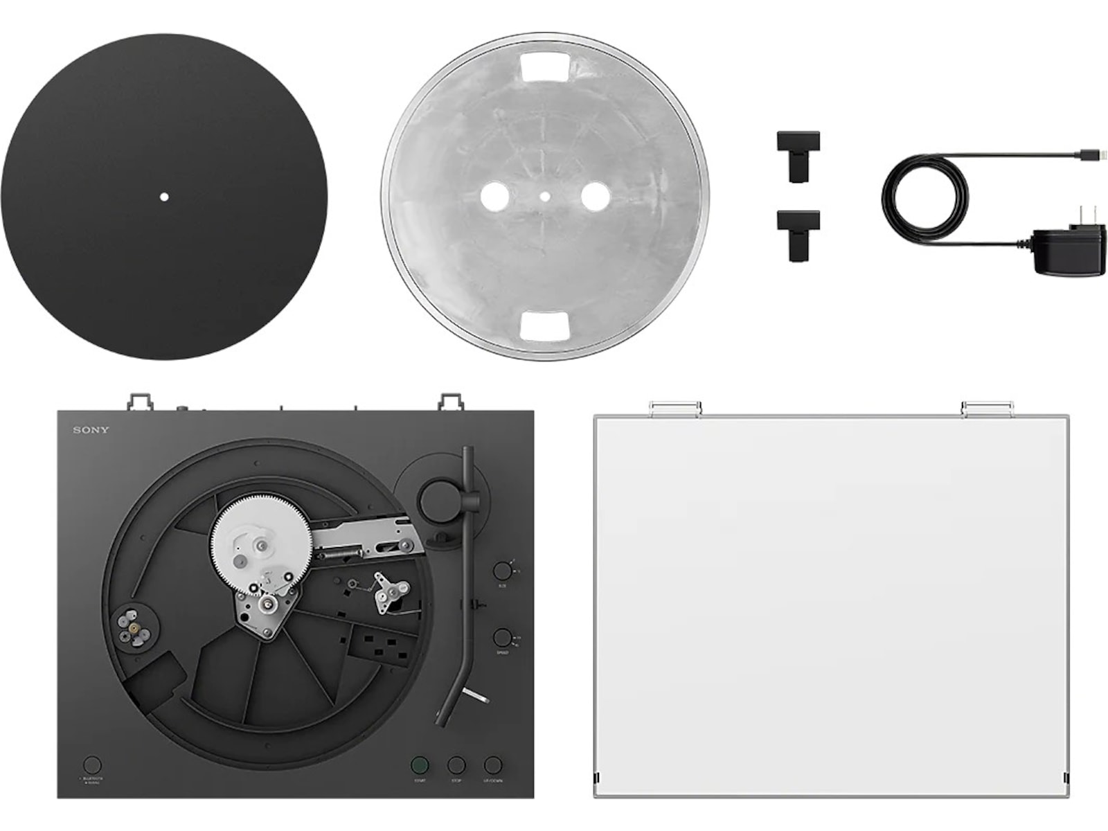 Sony PS-LX3BT skivspelare, trådlös Bluetooth, automatisk uppspelning Tillbehör till hörlurar