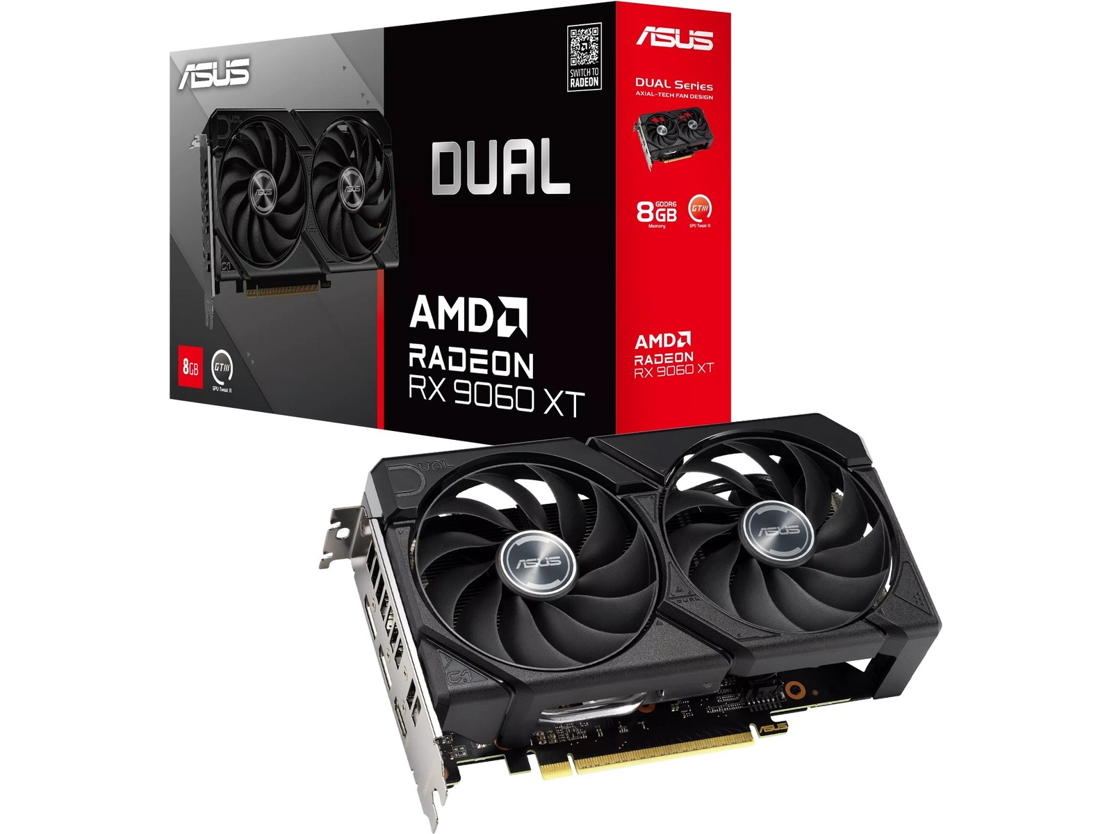 Asus Dual Radeon RX 9060 XT Grafikkort