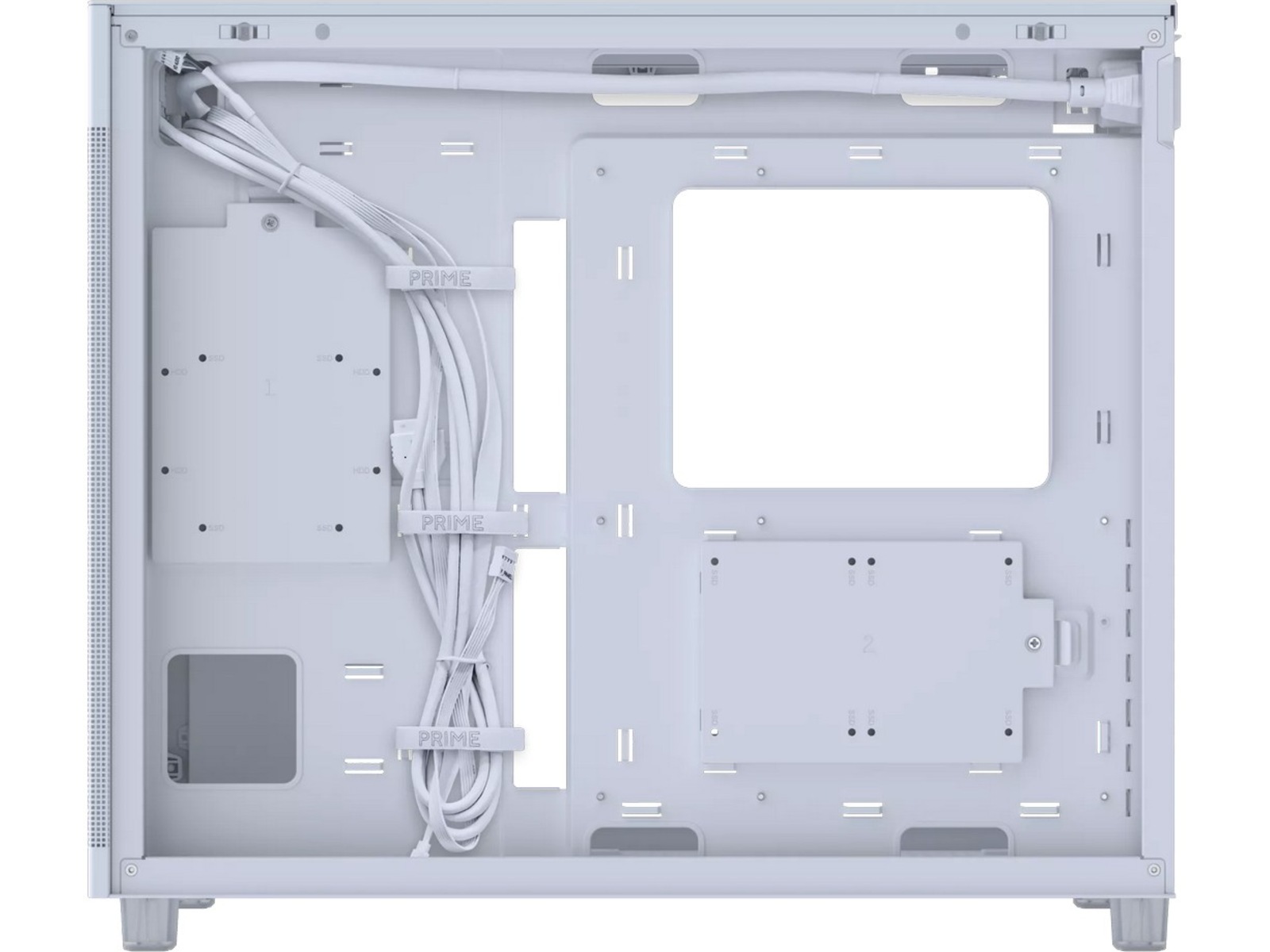 Asus Prime AP303 TG Mid Tower (vit) Midi tower