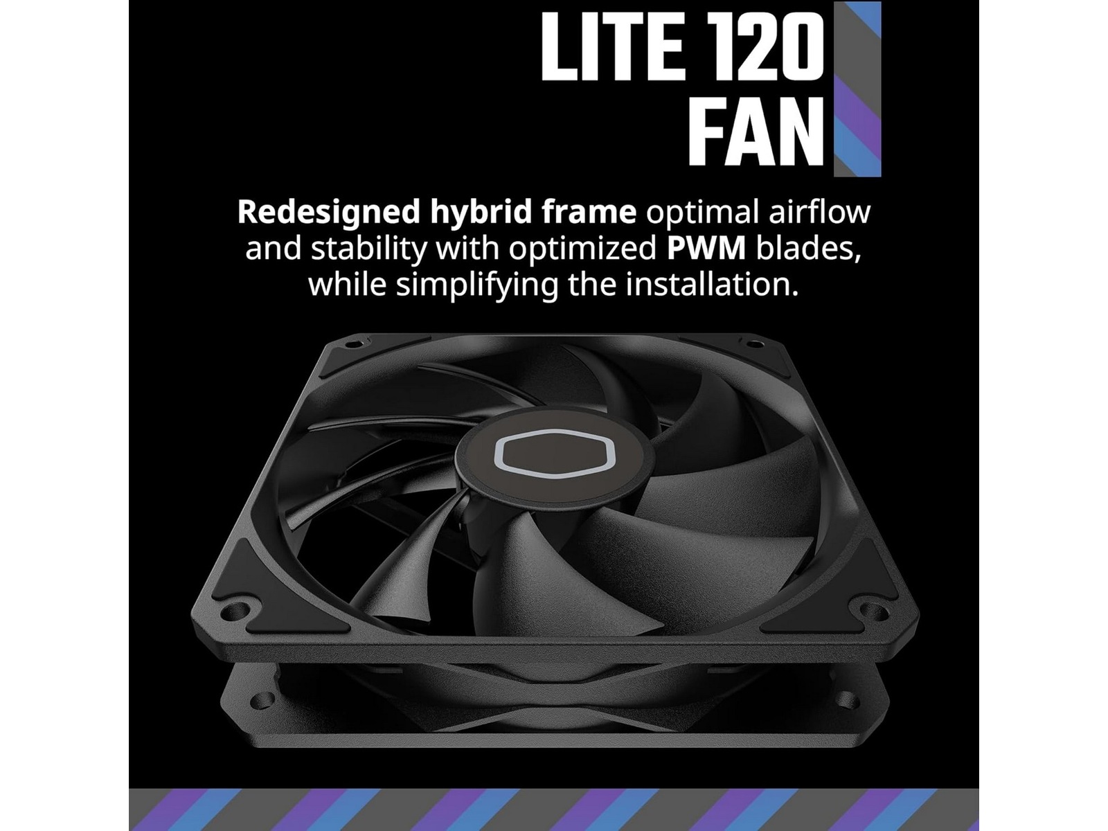 Cooler Master MF120 Lite Fläkt (svart) Fläkt