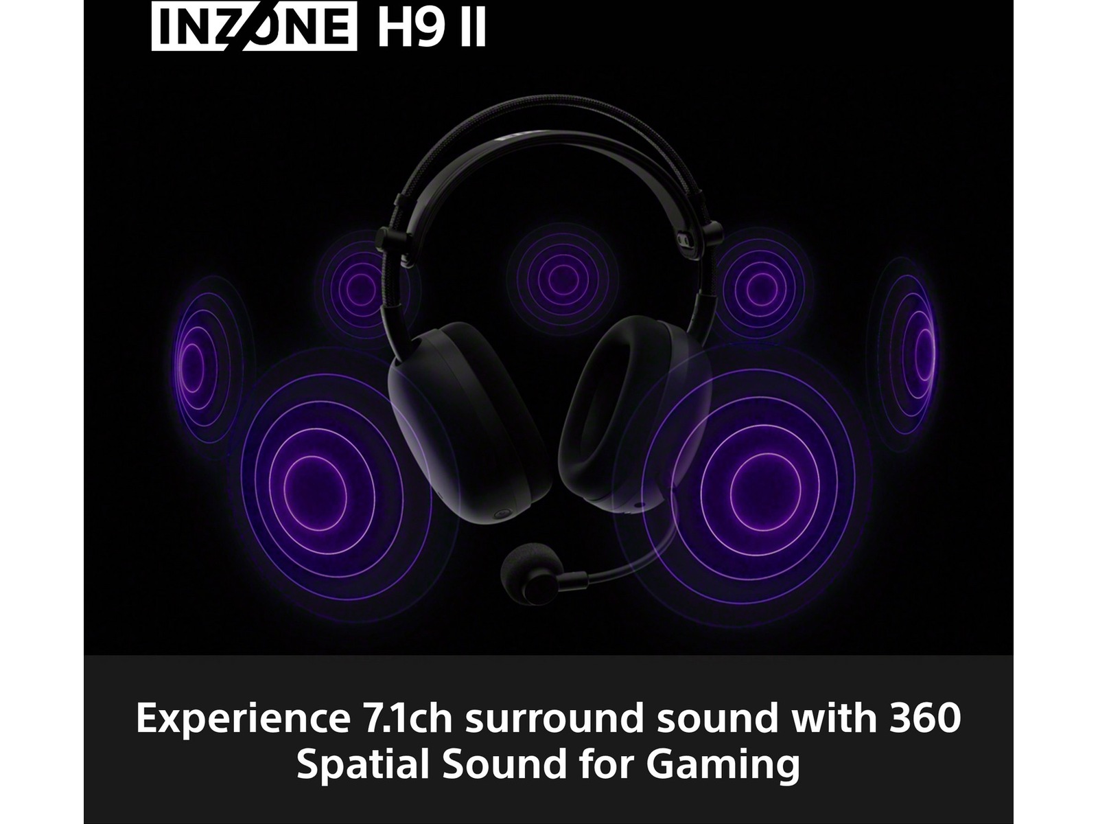 Sony INZONE H9 II Trådløst Støjreducerende Headset (sort) Gamingheadset