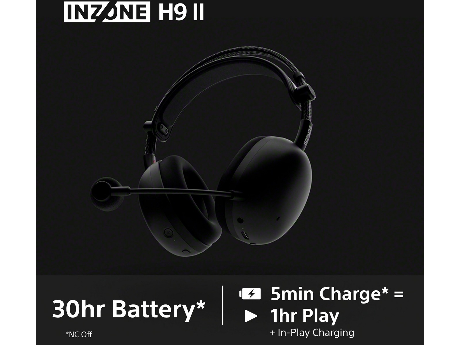 Sony INZONE H9 II Trådløst Støjreducerende Headset (sort) Gamingheadset