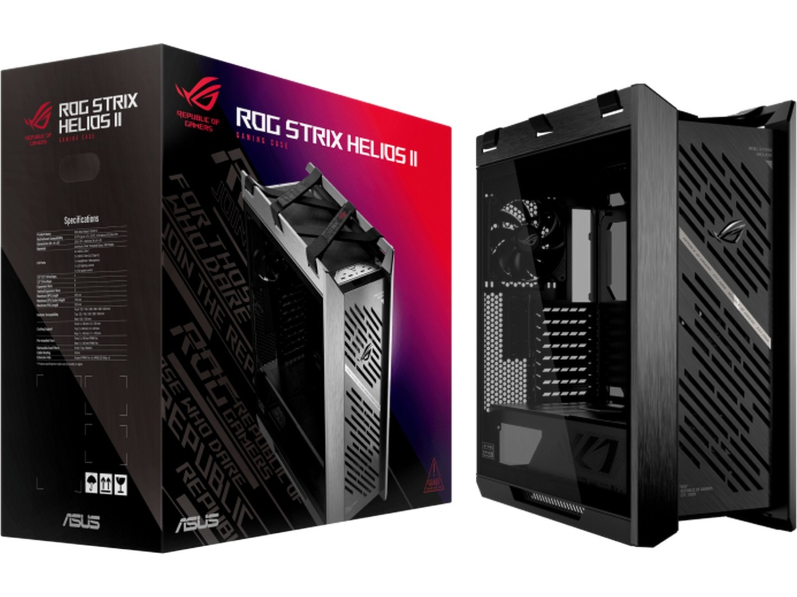 Asus ROG STRIX HELIOS II GX601S Mid Tower (sort) Midi tower