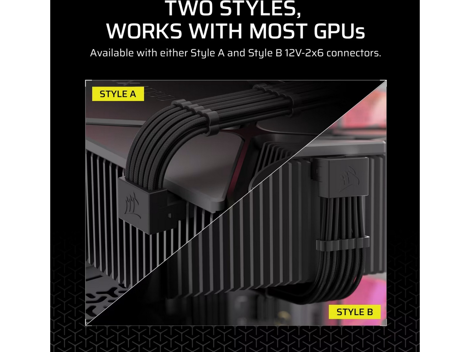 Corsair PSU 90° 12V-2x6 Stil A Kabel Tillbehör