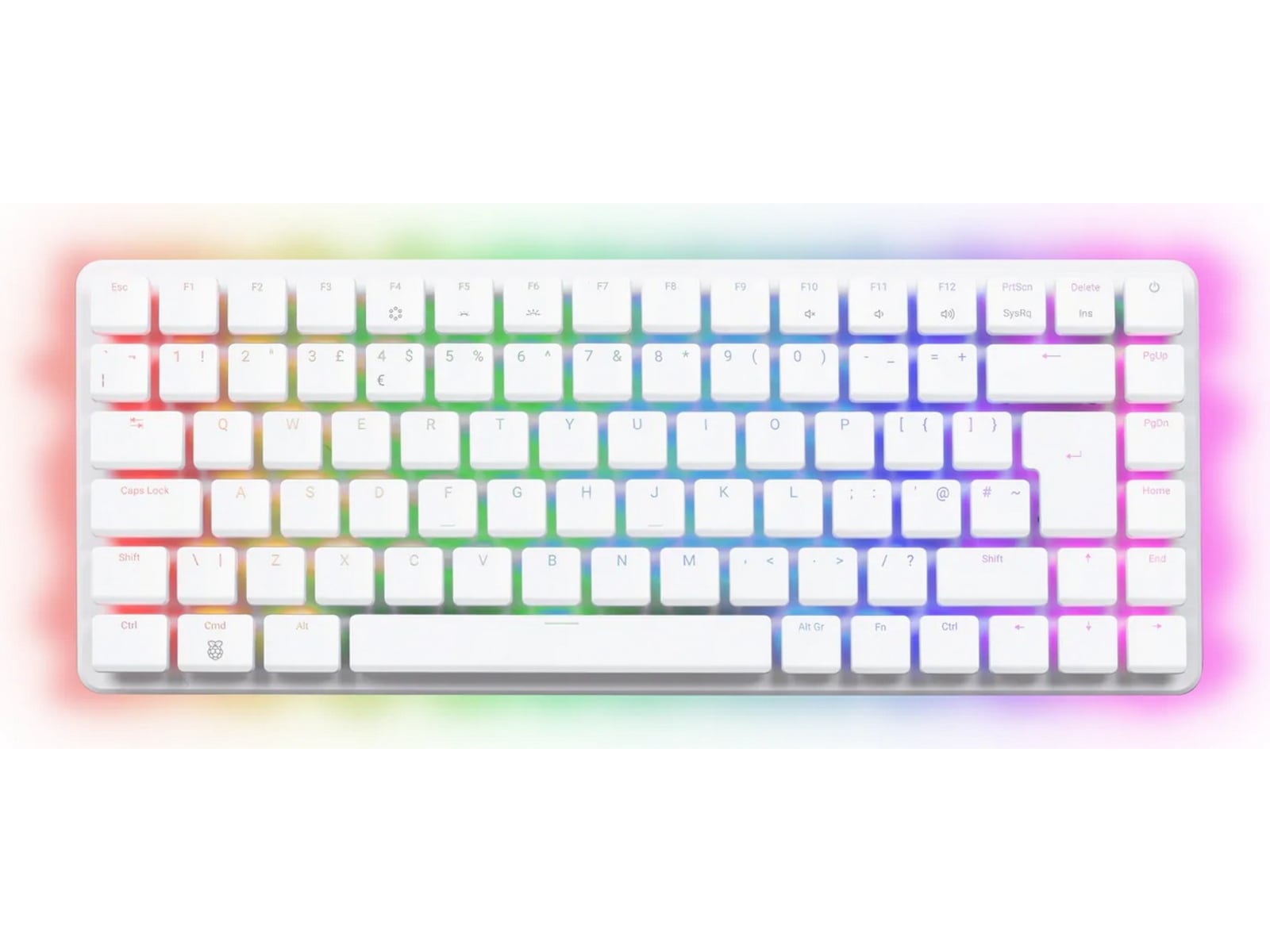 Raspbery Pi 500+ Desktop Kit (vit) Integrerad CPU