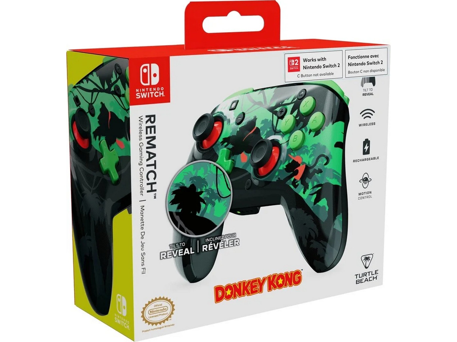 Turtle Beach Rematch Trådlös Kontroller Donkey Kong Reveal Gamepad