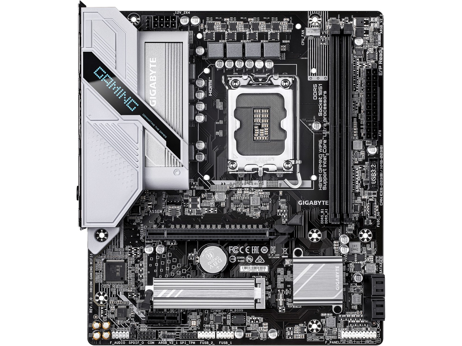 Gigabyte H810M S2H moderkort Intel Socket
