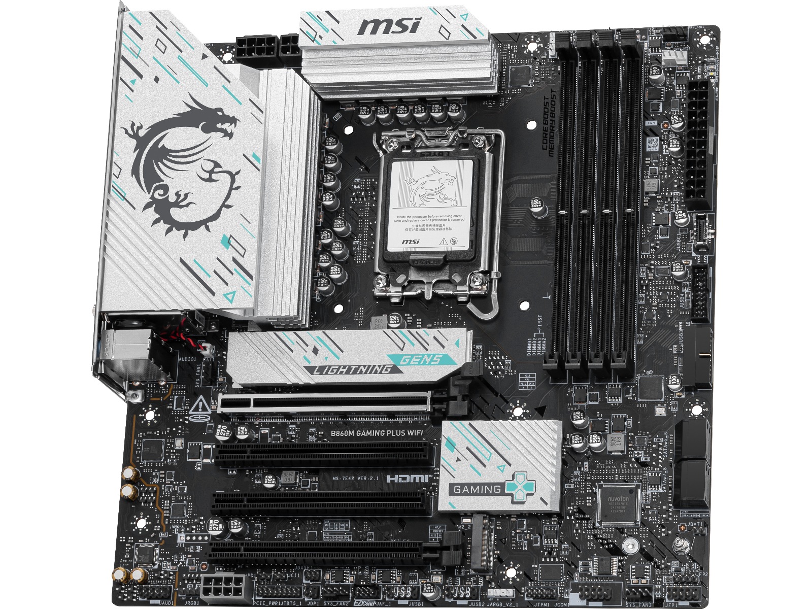 MSI B860M GAMING PLUS WIFI Moderkort Intel Socket