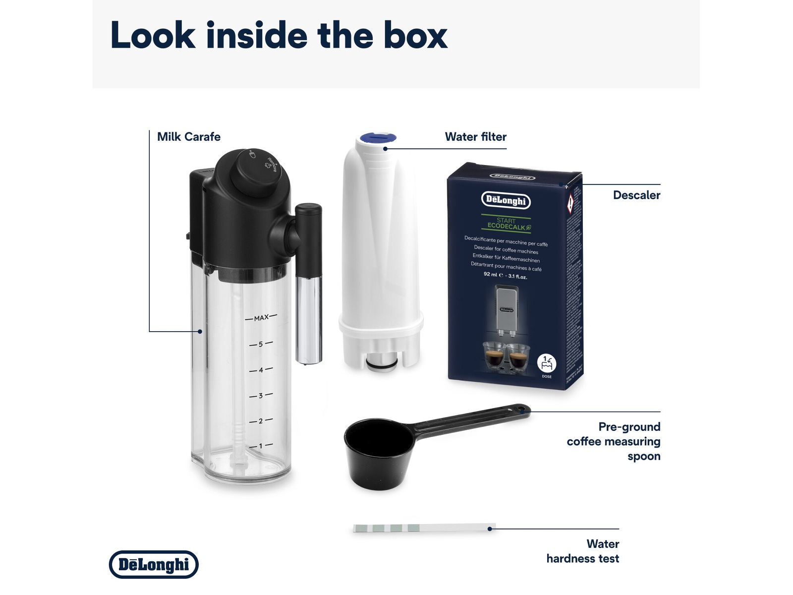 Delonghi Magnifica EVO Next ECAM310.60.B automatisk kaffemaskin (svart) Espressomaskiner