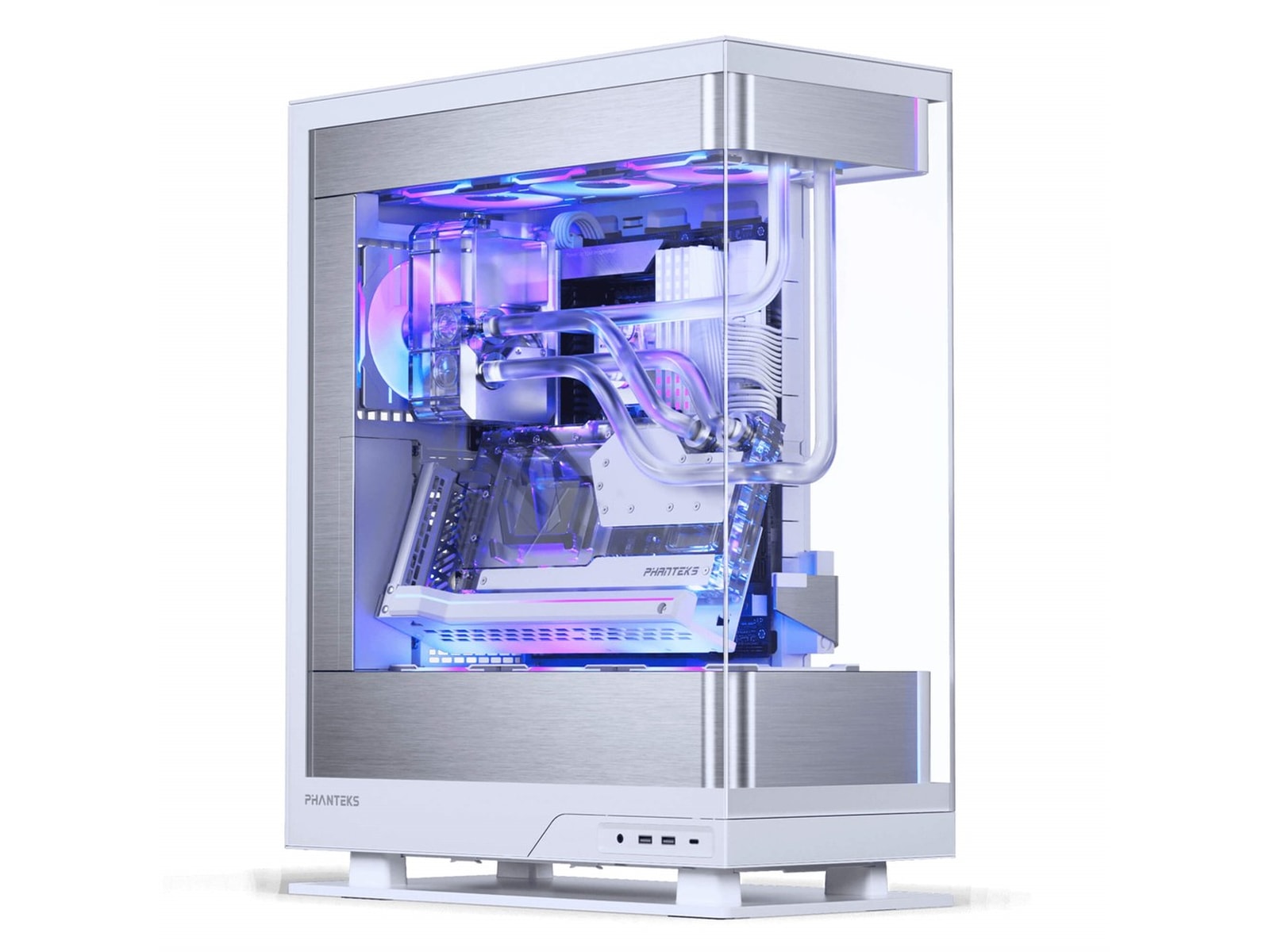 Phanteks Evolv X2 Case Silver White Mid Tower (vit) Midi tower