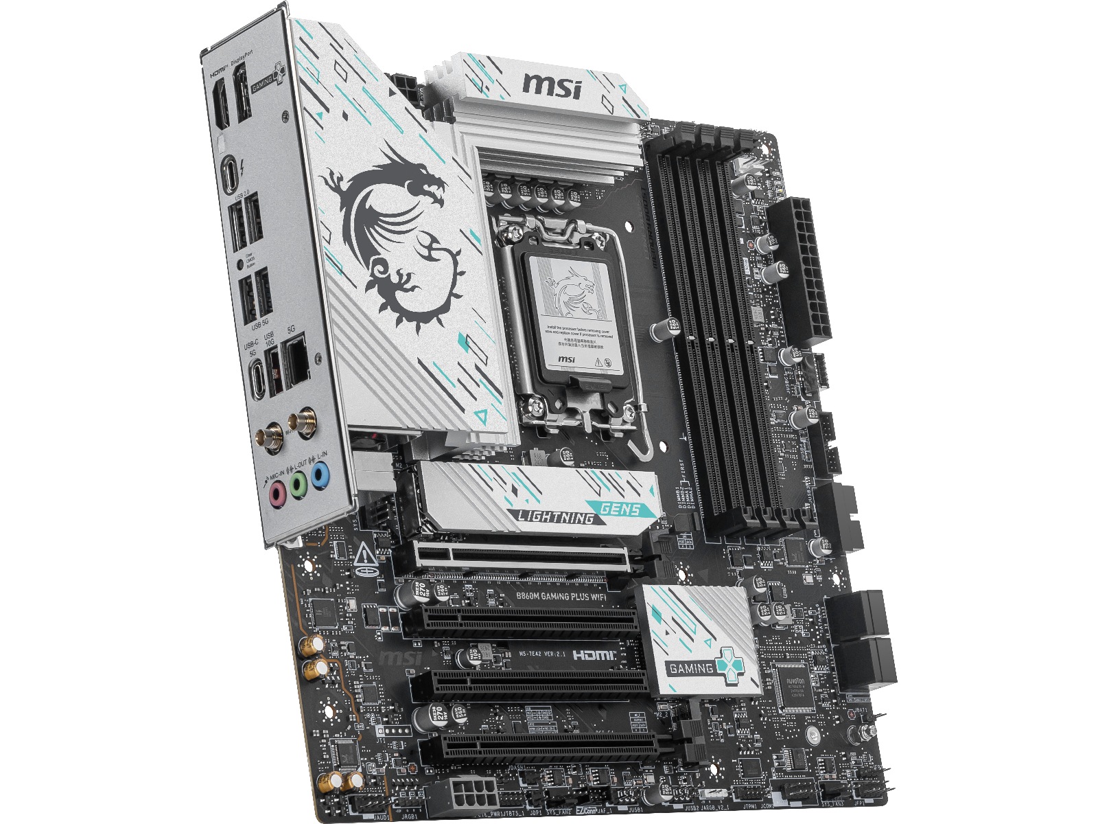 MSI B860M GAMING PLUS WIFI Moderkort Intel Socket