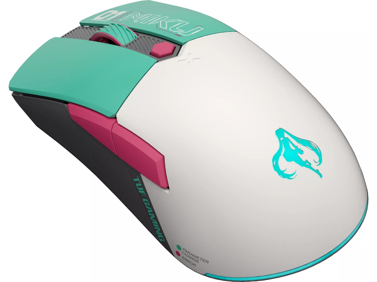 ASUS TUF Gaming Mini Trådlös Gamingmus Hatsune Miku Gamingmus
