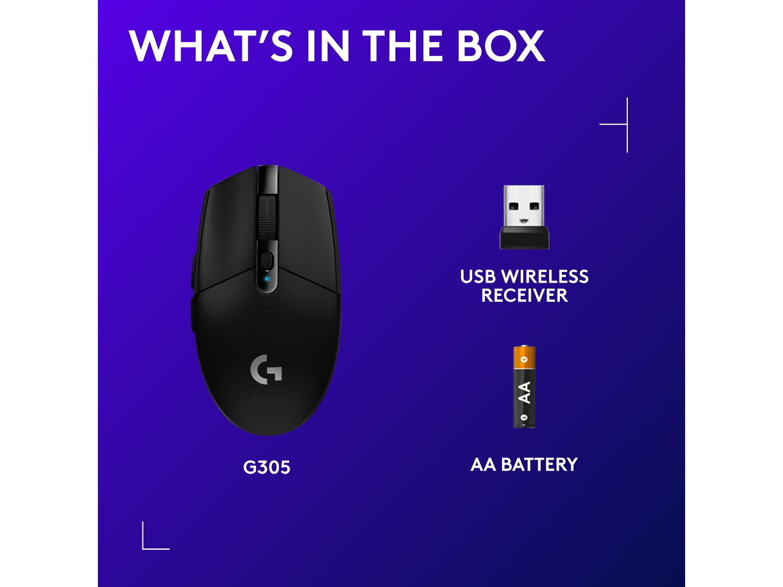 Logitech G305 Lightspeed Trådlös Gamingmus (svart) Gamingmus