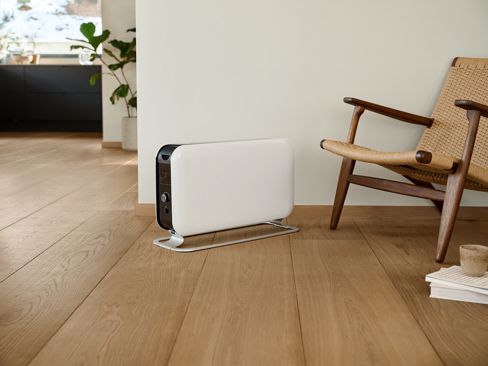Mill Instant Max golvelement 2200W LED (vit) Fristående element