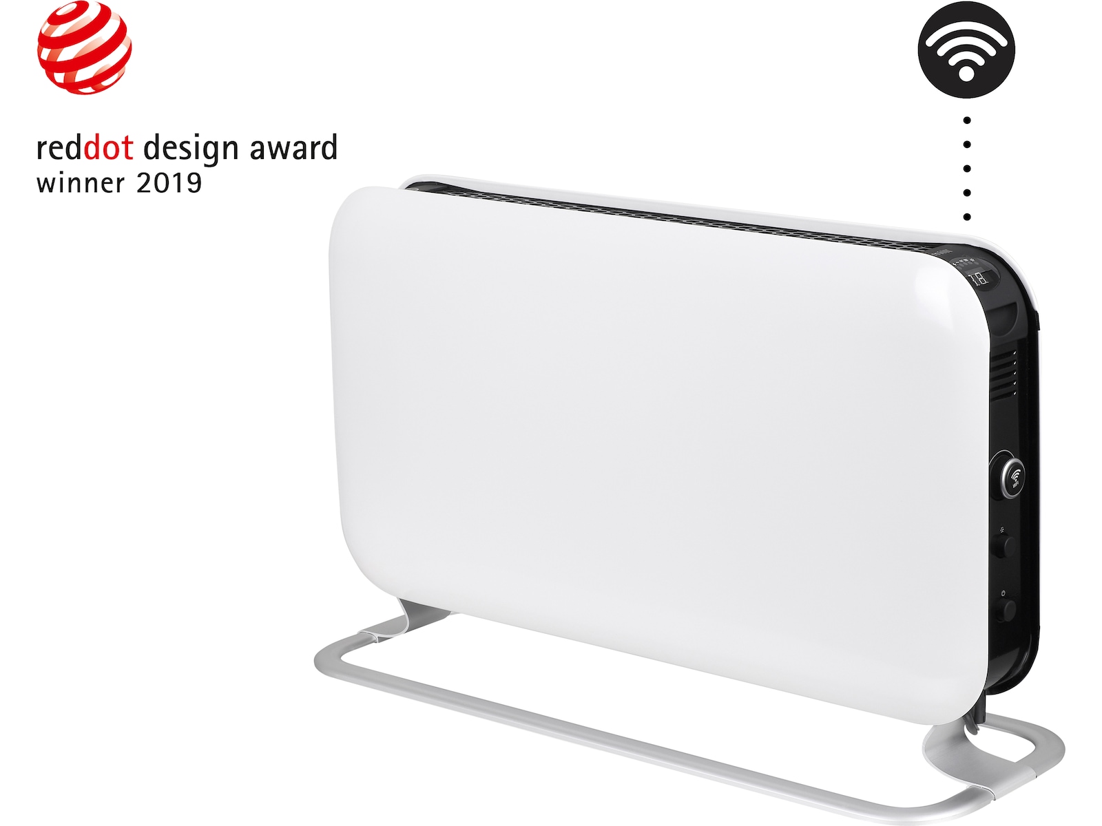 Mill WiFi golvelement 1200W (vit) Fristående element