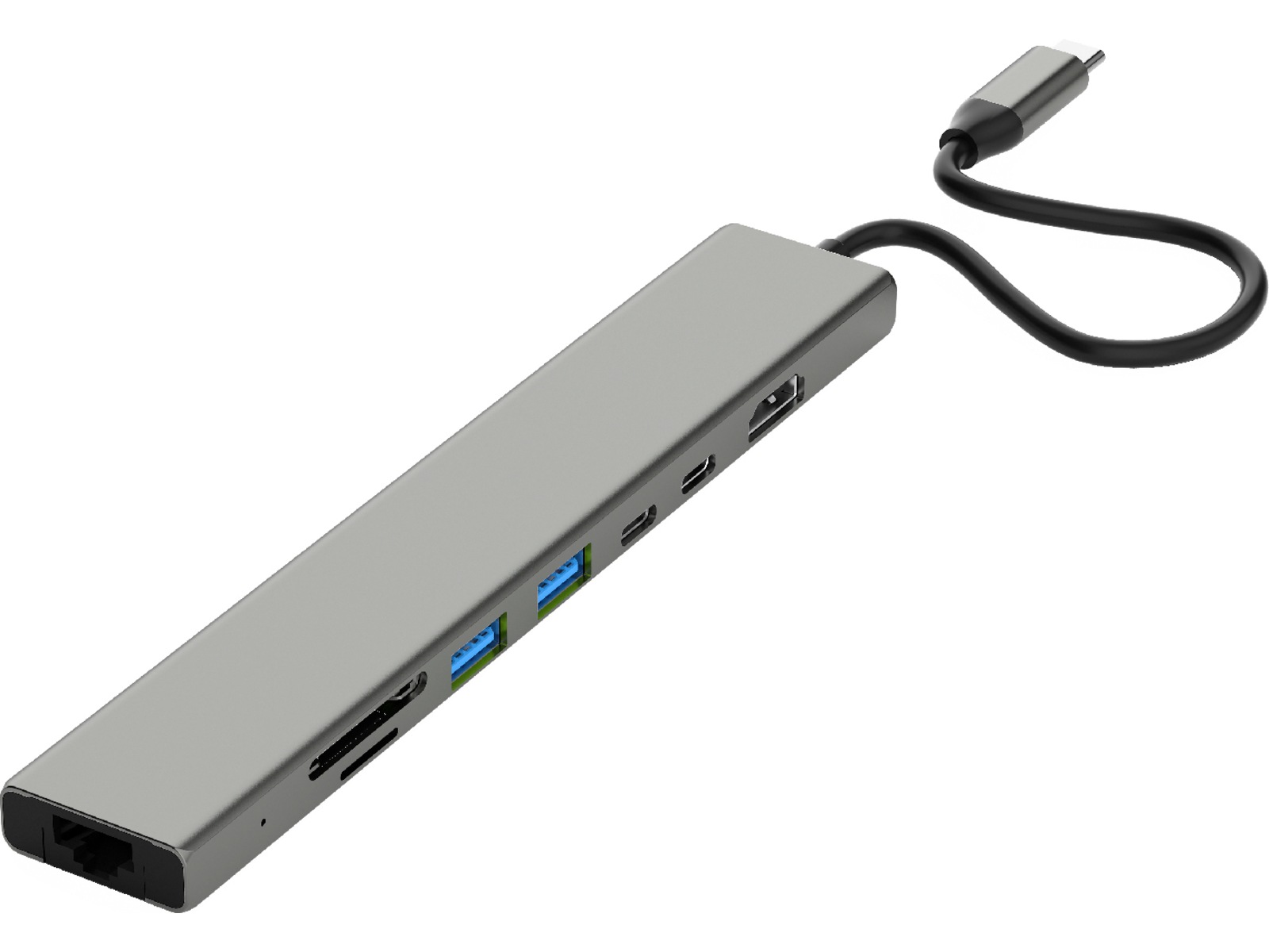 Andersson USB-C Hub (grå) Dockningsstation och USB-hub