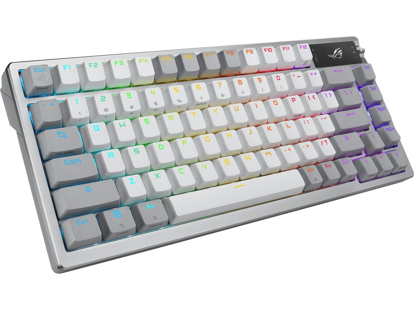 ASUS ROG Azoth Trådlöst DIY Gamingtangentbord (vit) Gamingtangentbord