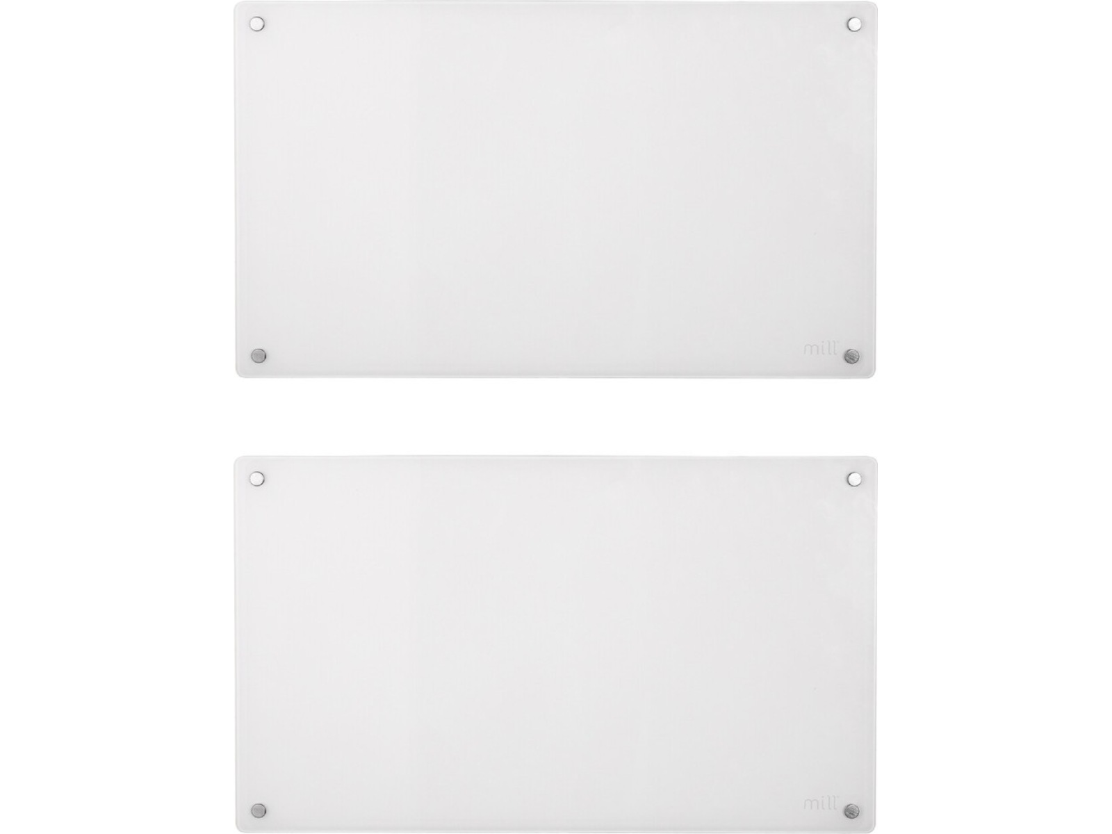 Mill Glas Panelelement 700W (vit) 2-pack Panelelement
