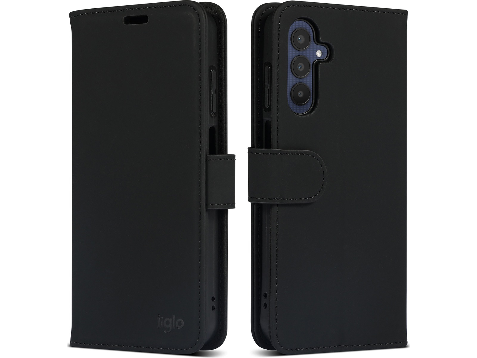 iiglo Samsung Galaxy A25 Plånboksfodral (svart) Mobilskal